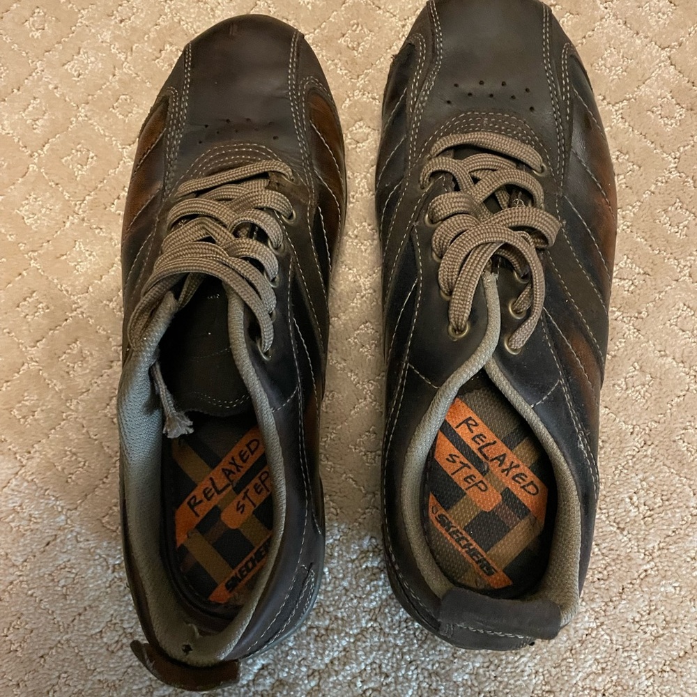 Sketchers mens leather casual dress shoes - Picture 4 of 4